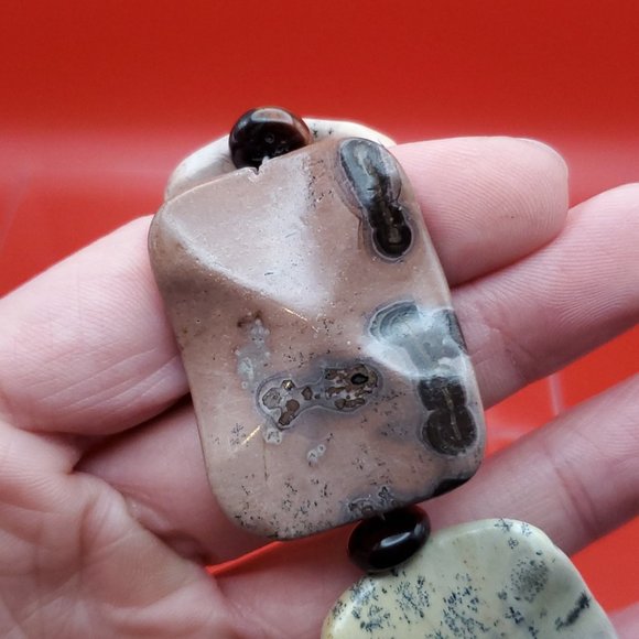 8 Inch 925 Sterling Silver Four Large Beautiful Stones Bracelet - Picture 4 of 8